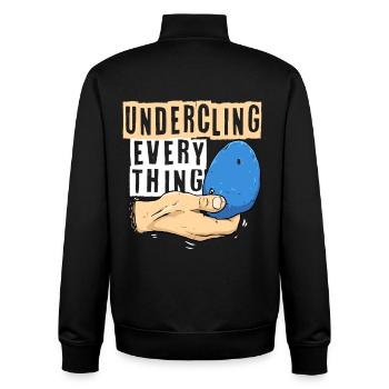 Indoor Klettern Indoorklettern - Unisex Organic Zip Sweatshirt von Stanley/Stella - Schwarz - Hinten - AI Model Male 185 light (185cm)