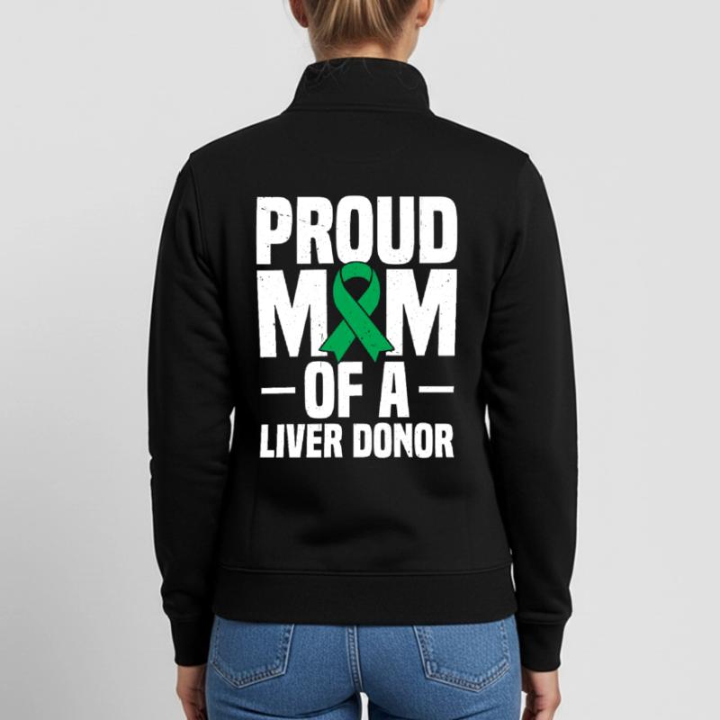 Lebertransplantationsorganspende Mutter einer Leber Unisex Organic Zip Sweatshirt von Stanley/Stella