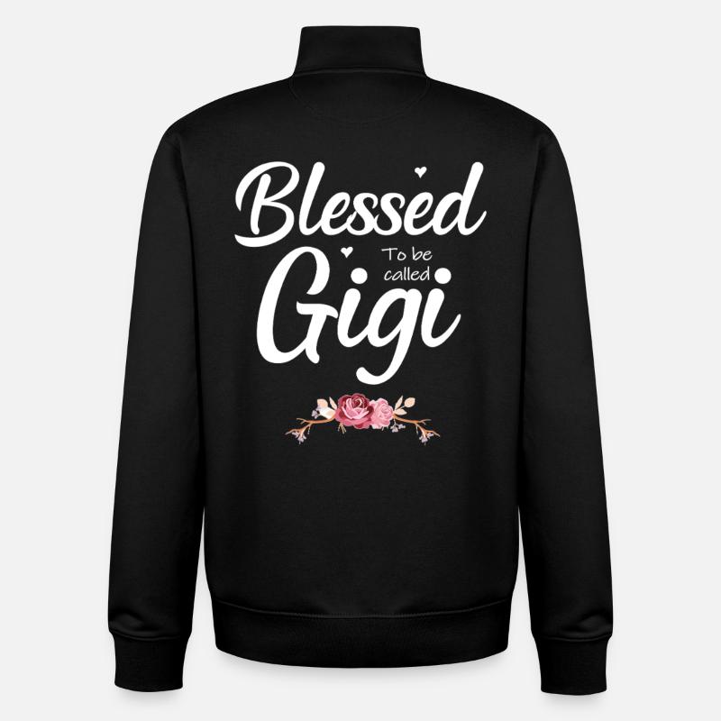 Fier d’être appelé Gigi Shirt - Sweat zippé unisexe en coton bio Stanley/Stella - noir