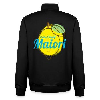 Maiori Costa d'Amalfi Lemon Italy Amalfi Coast - Unisex Organic Zip Sweatshirt by Stanley/Stella - black - Back - AI Model Male 185 light (185cm)
