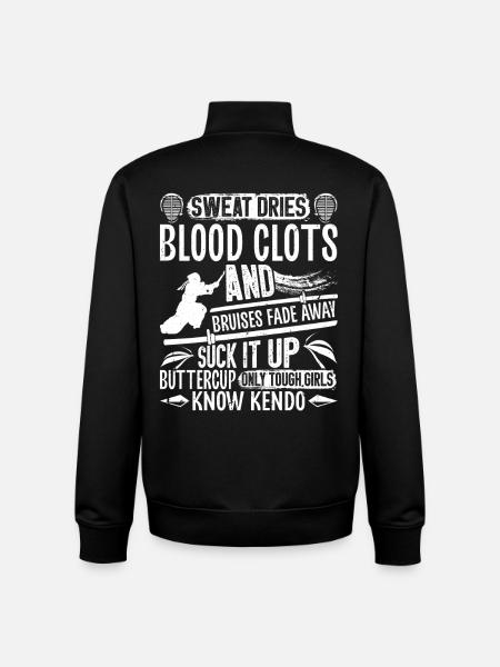 Kendo Sinobi Japanese Martial Arts Training - Unisex Organic Zip Sweatshirt by Stanley/Stella - black
