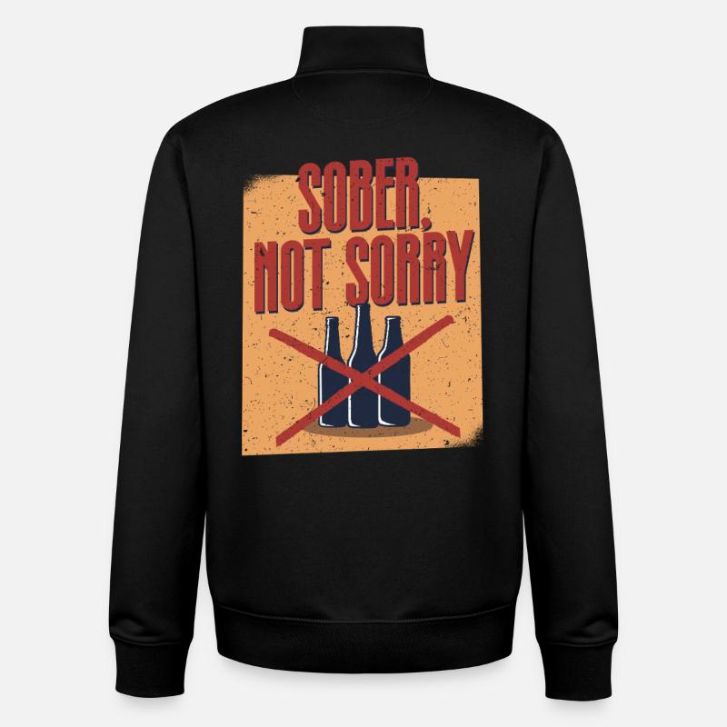 Antialkoholiker Abstinent - Unisex Organic Zip Sweatshirt von Stanley/Stella - Schwarz