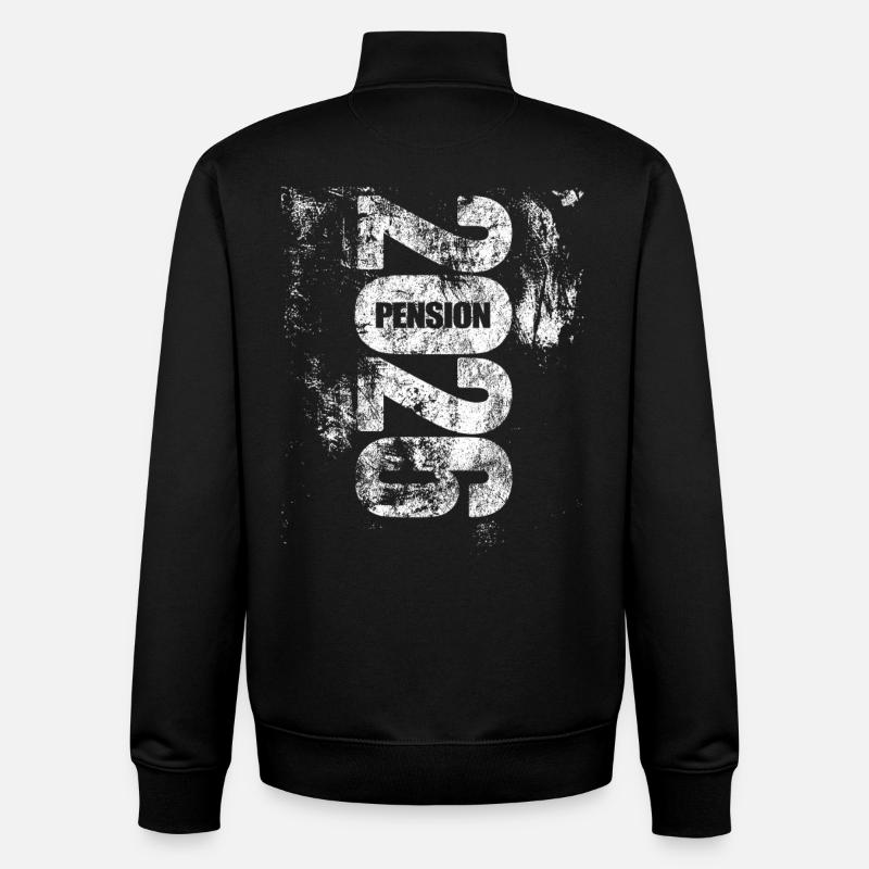 Pension 2026 | Finally done - Unisex Organic Zip Sweatshirt by Stanley/Stella - black