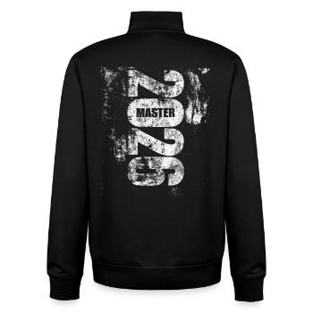 Master 2026 | Finally done - Unisex Organic Zip Sweatshirt by Stanley/Stella - black - Back - AI Model Male 185 light (185cm)