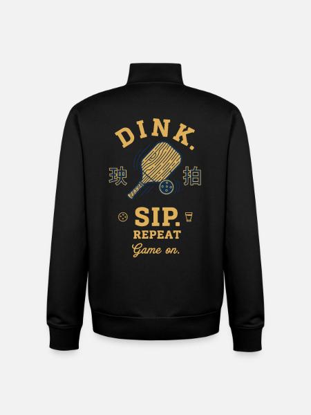 Pickleball-lustiger Pickleball-Pickleball - Unisex Organic Zip Sweatshirt von Stanley/Stella - Schwarz