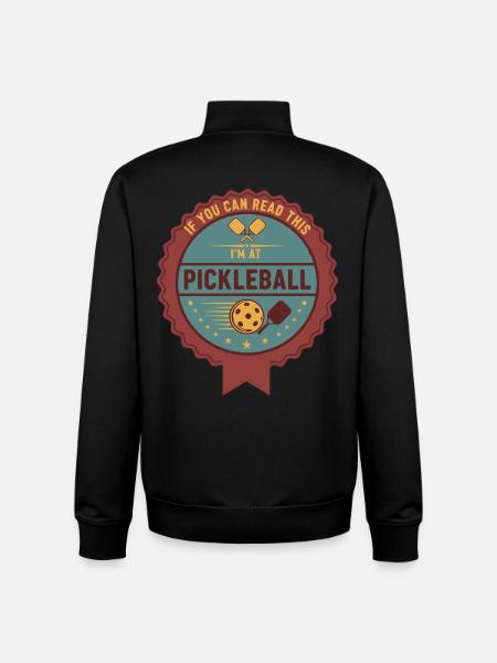 Pickleball funny player pickle ball pickleball - Unisex Organic Zip Sweatshirt by Stanley/Stella - black