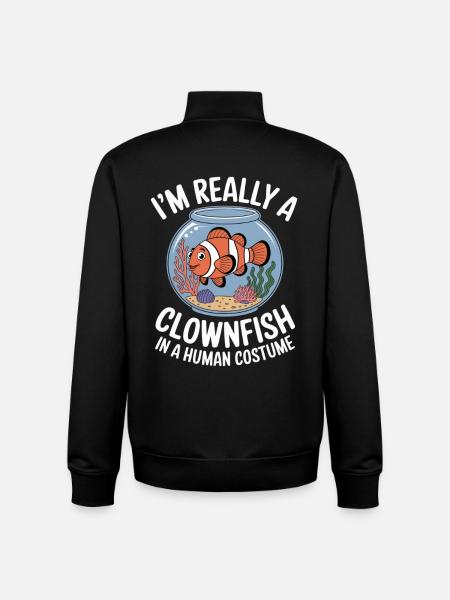 CLOWNFISH  - Unisex Organic Zip Sweatshirt von Stanley/Stella - Schwarz