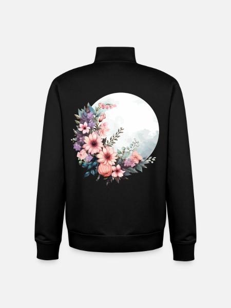 Wildflower Spring Happy Easter Ostara - Unisex Organic Zip Sweatshirt by Stanley/Stella - black