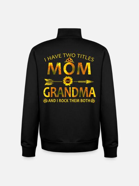 Mama & Oma Sonnenblumen-Blumenhemd - Unisex Organic Zip Sweatshirt von Stanley/Stella - Schwarz