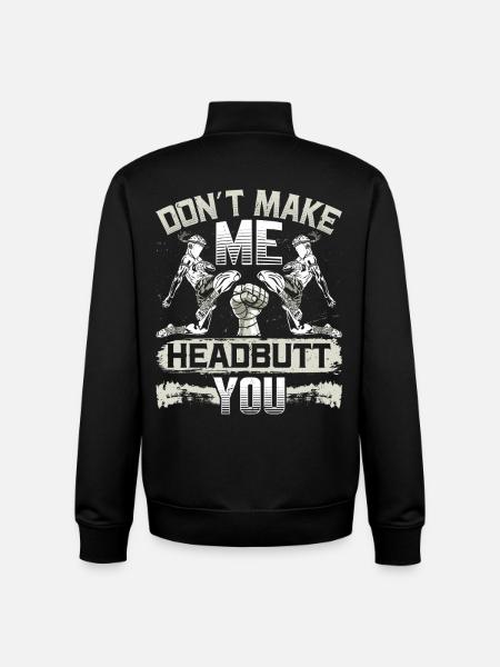 Lethwei Self Defense Headbutt Martial Arts - Unisex Organic Zip Sweatshirt by Stanley/Stella - black
