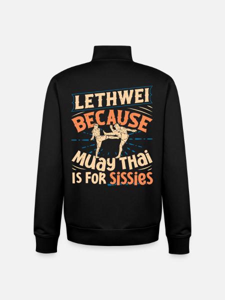 Lethwei-Training Myanmar-Kämpfer Burmesisches Boxen - Unisex Organic Zip Sweatshirt von Stanley/Stella - Schwarz