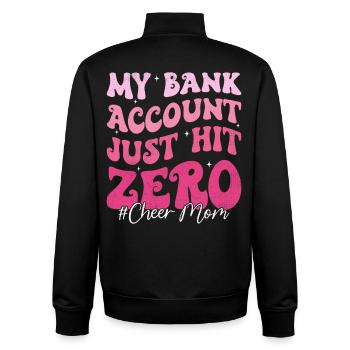 Mein Bankkonto erreichte null Glück Mama lustige Mutter - Unisex Organic Zip Sweatshirt von Stanley/Stella - Schwarz - Hinten - AI Model Male 185 light (185cm)