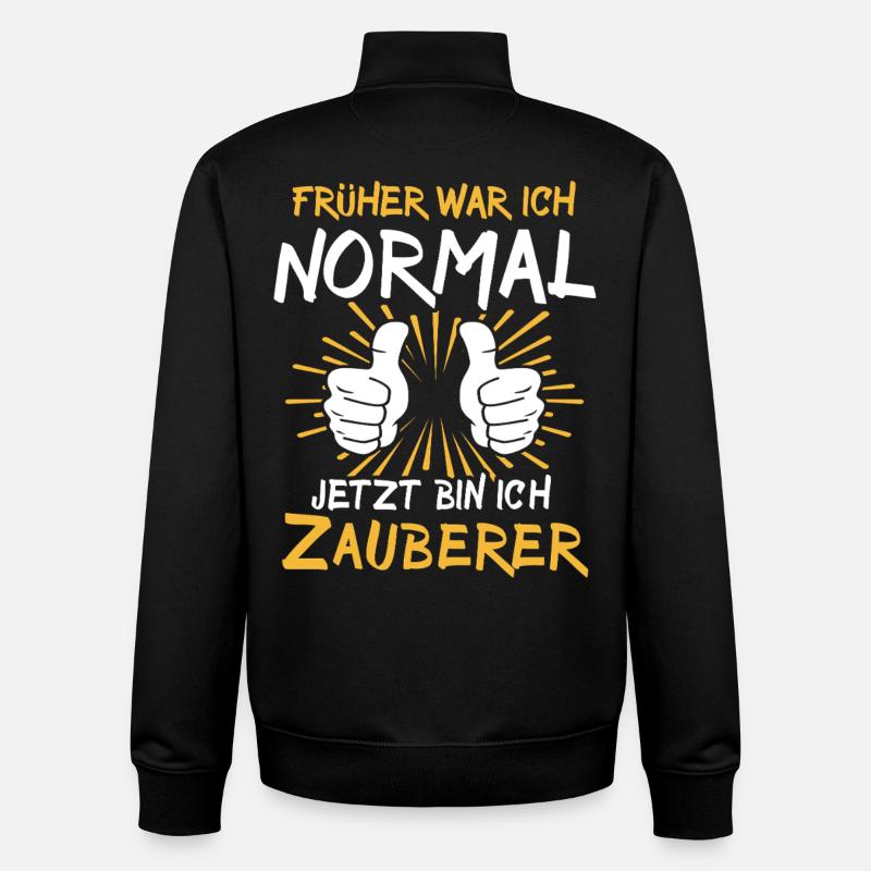 Zauberer Spruch - Unisex Organic Zip Sweatshirt von Stanley/Stella - Schwarz