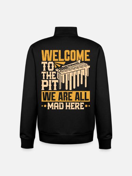 Marimba Orchester Schlagzeuggrube - Unisex Organic Zip Sweatshirt von Stanley/Stella - Schwarz