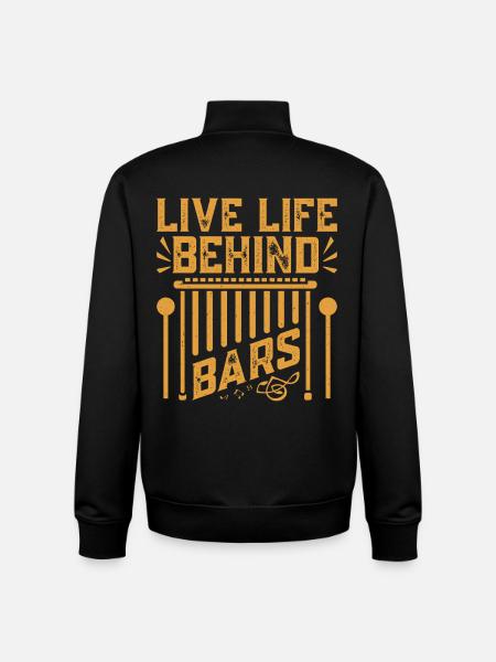 Marimbist Leben hinter Gittern Percussion Pit - Unisex Organic Zip Sweatshirt von Stanley/Stella - Schwarz