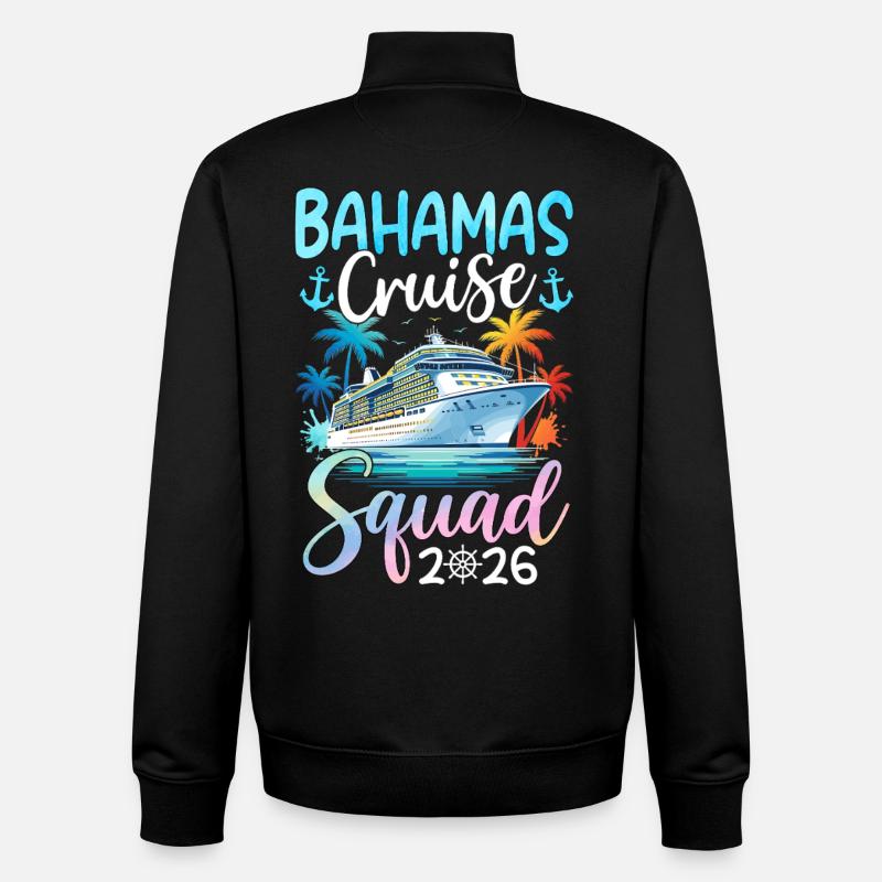 Bahamas Cruise Squad 2026 - Unisex Organic Zip Sweatshirt by Stanley/Stella - black