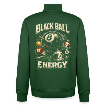 8-Ball Billiards - Unisex Organic Zip Sweatshirt by Stanley/Stella - bottle green - Back - AI Model Male 185 dark (185cm)