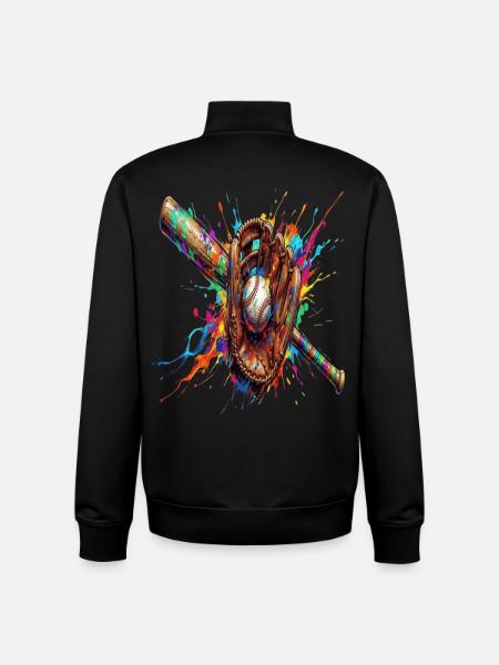 Ball- und Schlägerhandschuh mehrfarbig - Unisex Organic Zip Sweatshirt von Stanley/Stella - Schwarz