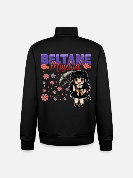 Beltane Blessings May Day Celebrations Pagan - Unisex Organic Zip Sweatshirt by Stanley/Stella - black