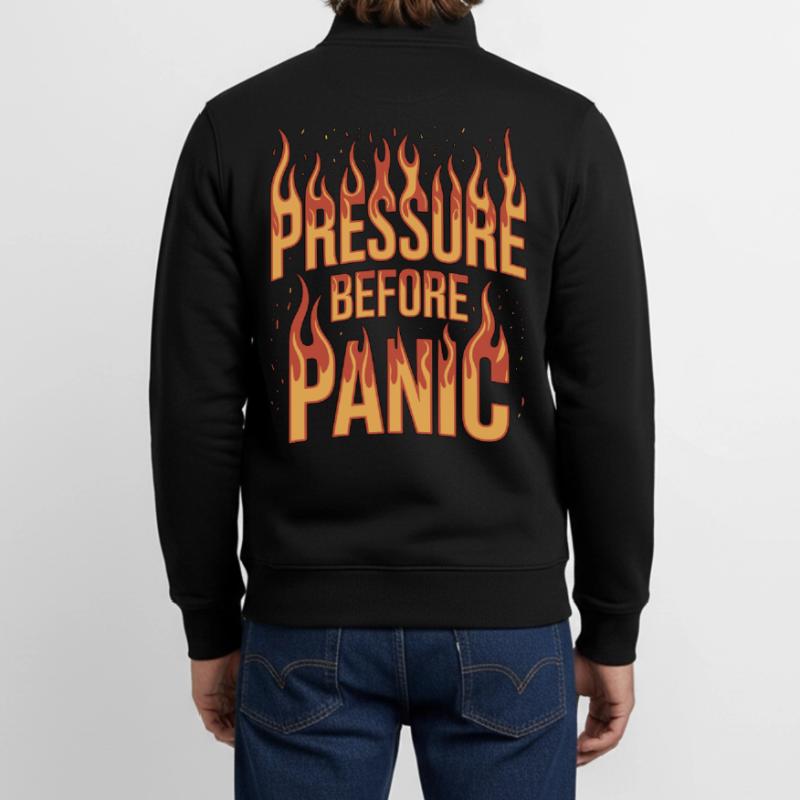 Fire Engineer Pressure Before Panic Fire Officer Unisex Organic Zip Sweatshirt by Stanley/Stella