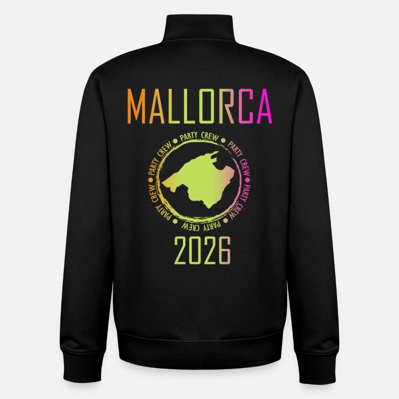Mallorca, Urlaub, Party - Unisex Organic Zip Sweatshirt von Stanley/Stella - Schwarz