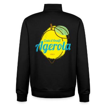 Agerola Costa d'Amalfi Lemon Italy Amalfi Coast - Unisex Organic Zip Sweatshirt by Stanley/Stella - black - Back - AI Model Male 185 light (185cm)