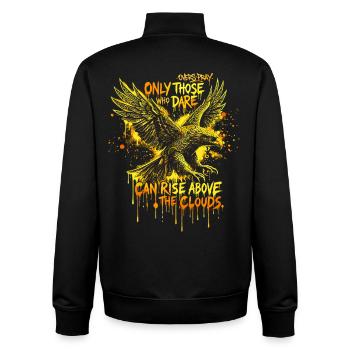 Goldener Adler Tribal Rise - Unisex Organic Zip Sweatshirt von Stanley/Stella - Schwarz - Hinten - AI Model Male 185 light (185cm)