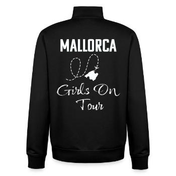 Majorque, les filles en tournée - Sweat zippé unisexe en coton bio Stanley/Stella - noir - Dos - AI Model Male 185 light (185cm)