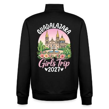 Guadalajara Girls Trip - Unisex Organic Zip Sweatshirt von Stanley/Stella - Schwarz - Hinten - AI Model Male 185 light (185cm)