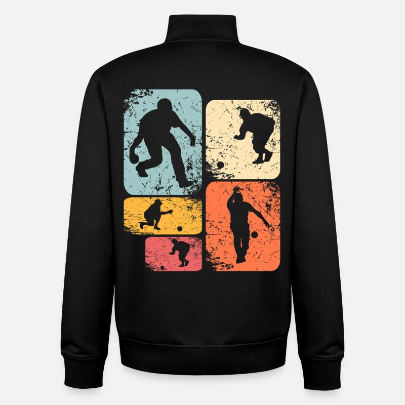 Skittles - Sweat zippé unisexe en coton bio Stanley/Stella - noir