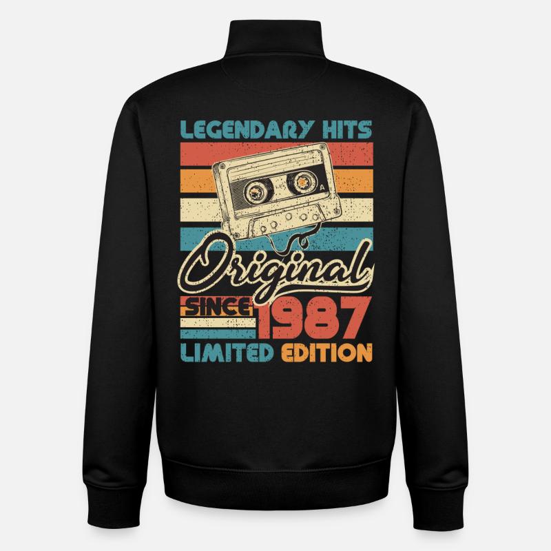 Original seit 1987 - Unisex Organic Zip Sweatshirt von Stanley/Stella - Schwarz