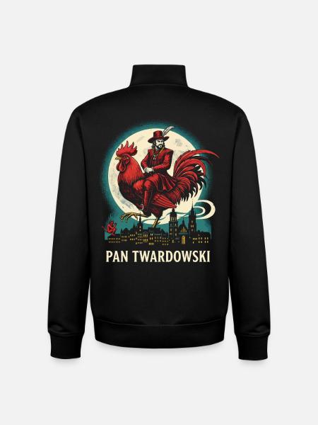 Pan Twardowski polsk folkelegende - Stanley/Stella unisex sweatshirt med lynlås i økologisk - sort