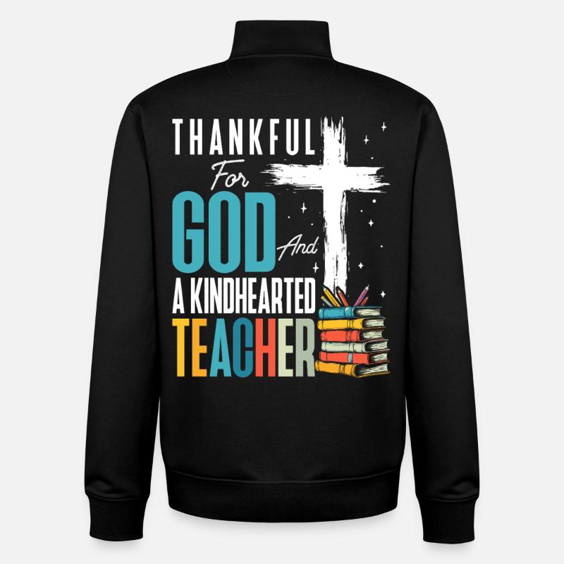 Gott-lehrer-ausbildung, Wertschätzungslehre - Unisex Organic Zip Sweatshirt von Stanley/Stella - Schwarz