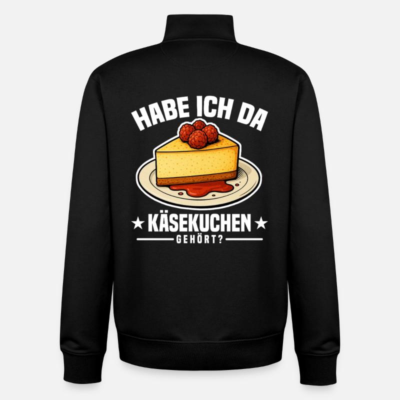 Käsekuchen - Unisex Organic Zip Sweatshirt von Stanley/Stella - Schwarz