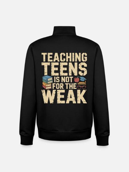 Enseignant de lycée enseignant aux adolescents - Sweat zippé unisexe en coton bio Stanley/Stella - noir