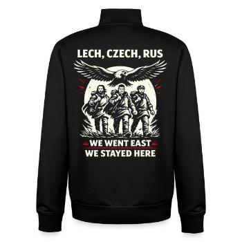 Lech Tchèque Rus' Origines slaves Légende - Sweat zippé unisexe en coton bio Stanley/Stella - noir - Dos - AI Model Male 185 light (185cm)