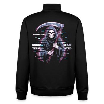 Link a annulé la technologie de la Faucheuse de t-shirt - Sweat zippé unisexe en coton bio Stanley/Stella - noir - Dos - AI Model Male 185 light (185cm)