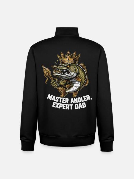Master Angler Expert Dad - Unisex Organic Zip Sweatshirt von Stanley/Stella - Schwarz