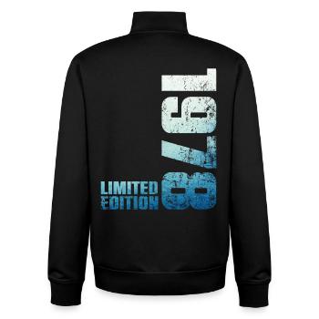 48. Jubiläum Mann Frau 48 Jahre 1978 Geschenk - Unisex Organic Zip Sweatshirt von Stanley/Stella - Schwarz - Hinten - AI Model Male 185 light (185cm)