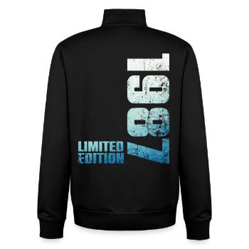 29. Geburtstag Mann Frau 29 Jahre alt 1997 Geschenk - Unisex Organic Zip Sweatshirt von Stanley/Stella - Schwarz - Hinten - AI Model Male 185 light (185cm)