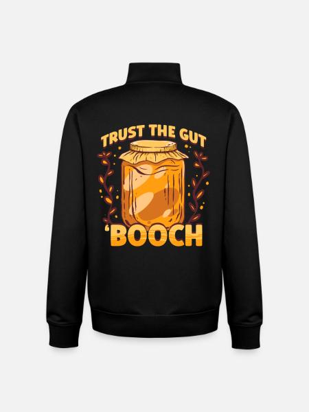 kombucha - Unisex Organic Zip Sweatshirt by Stanley/Stella - black