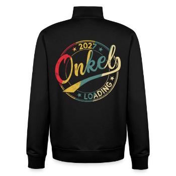 Onkel 2027 Loading Werdender Onkel 2027 - Unisex Organic Zip Sweatshirt von Stanley/Stella - Schwarz - Hinten - AI Model Male 185 light (185cm)
