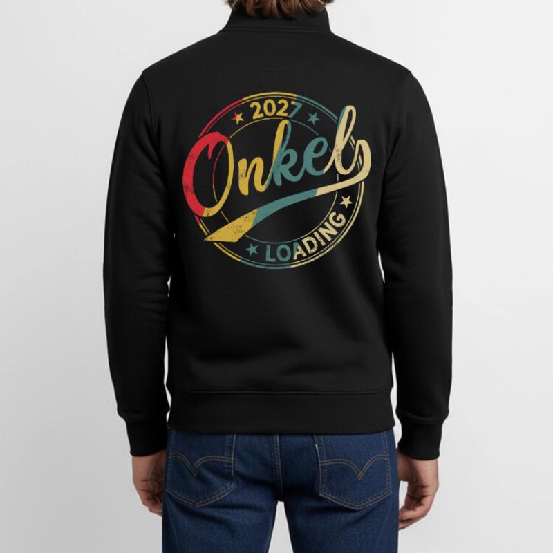 Uncle 2027 Loading Expectant Uncle 2027 Unisex Organic Zip Sweatshirt by Stanley/Stella