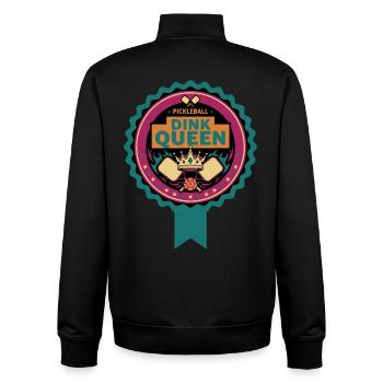 Pickleball Dink Queen Lustige Spielerin Love Pickleball - Unisex Organic Zip Sweatshirt von Stanley/Stella - Schwarz - Hinten - AI Model Male 185 light (185cm)