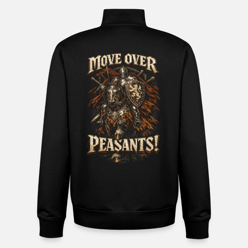 Festival Médiéval Marché Médiéval - Sweat zippé unisexe en coton bio Stanley/Stella - noir