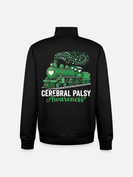 Cerebral Palsy Awareness Train - Unisex Organic Zip Sweatshirt by Stanley/Stella - black