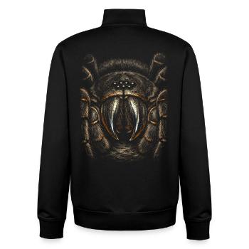 Tarentule - Sweat zippé unisexe en coton bio Stanley/Stella - noir - Dos - AI Model Male 185 light (185cm)