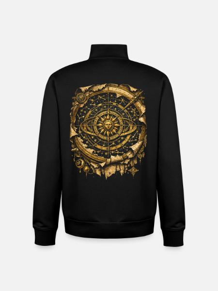 Astronomie Astronom Star Chart - Unisex Organic Zip Sweatshirt von Stanley/Stella - Schwarz