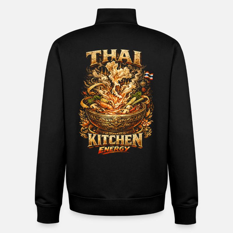 Thailand Thai Pride Thai Kitchen Energy - Unisex Organic Zip Sweatshirt von Stanley/Stella - Schwarz