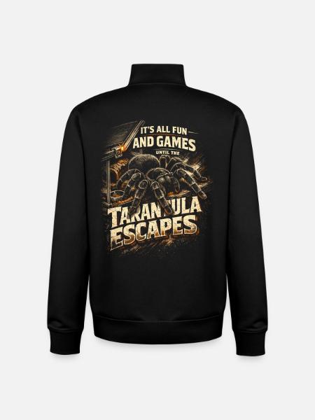Vogelspinne Until The Tarantula Escapes - Unisex Organic Zip Sweatshirt by Stanley/Stella - black